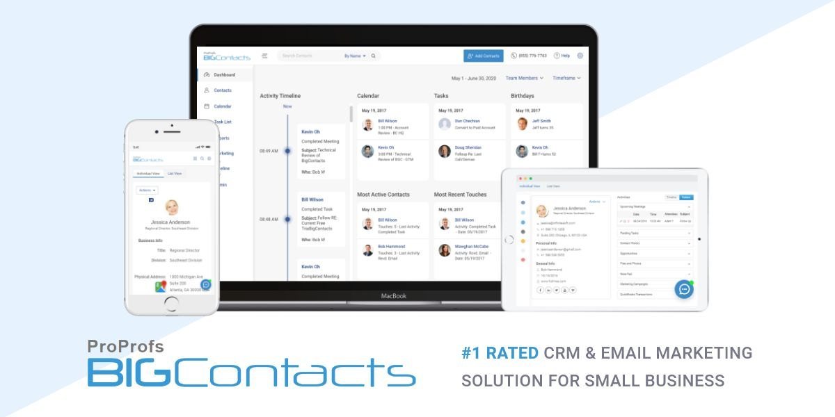 BigContacts website